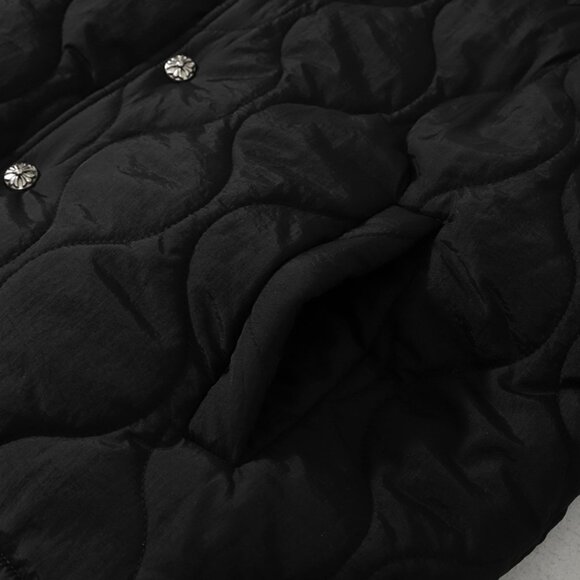 Chrome Hearts Dark Style Cross Embroidery Quilted Cotton Jacket - Picture 7 of 11